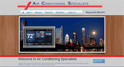 Desktop Screenshot of aircondspecialists.com